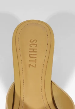 Discount Schutz Elliote Leather Sandal Fig