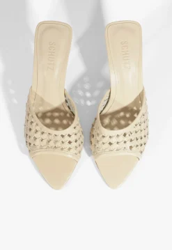 Fashion Schutz Elodie Braided Sandal Off White