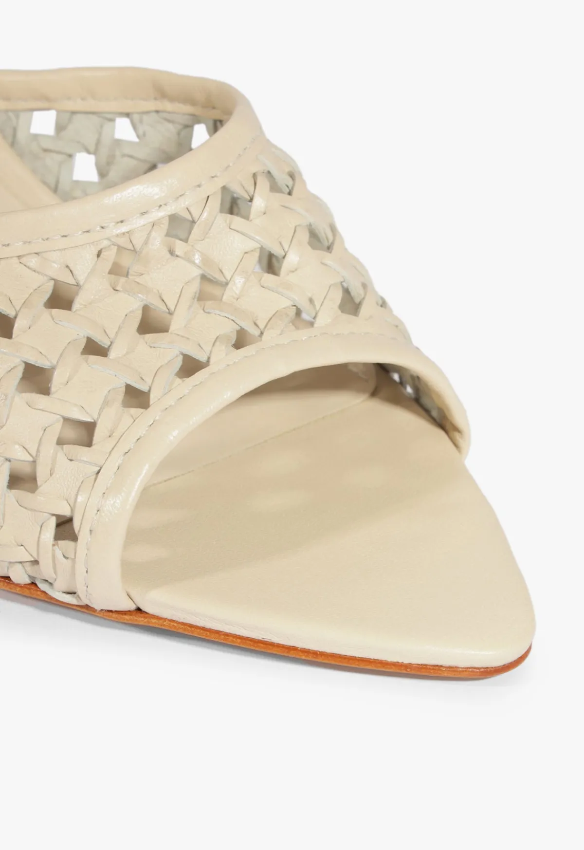 Fashion Schutz Elodie Braided Sandal Off White