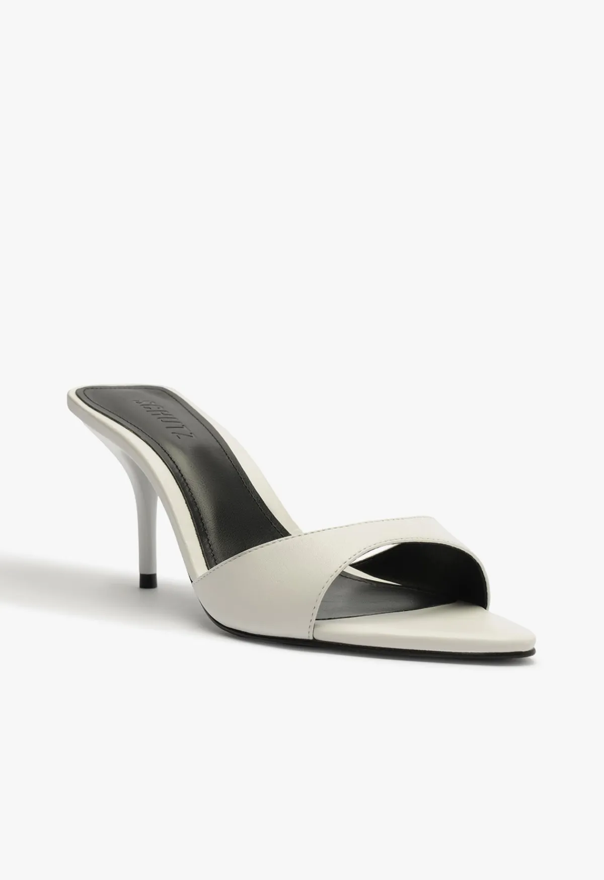 Discount Schutz Elodie Leather Sandal White
