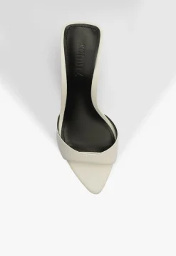 Discount Schutz Elodie Leather Sandal White