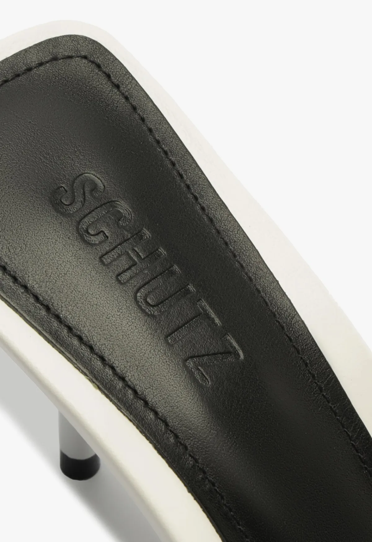 Discount Schutz Elodie Leather Sandal White