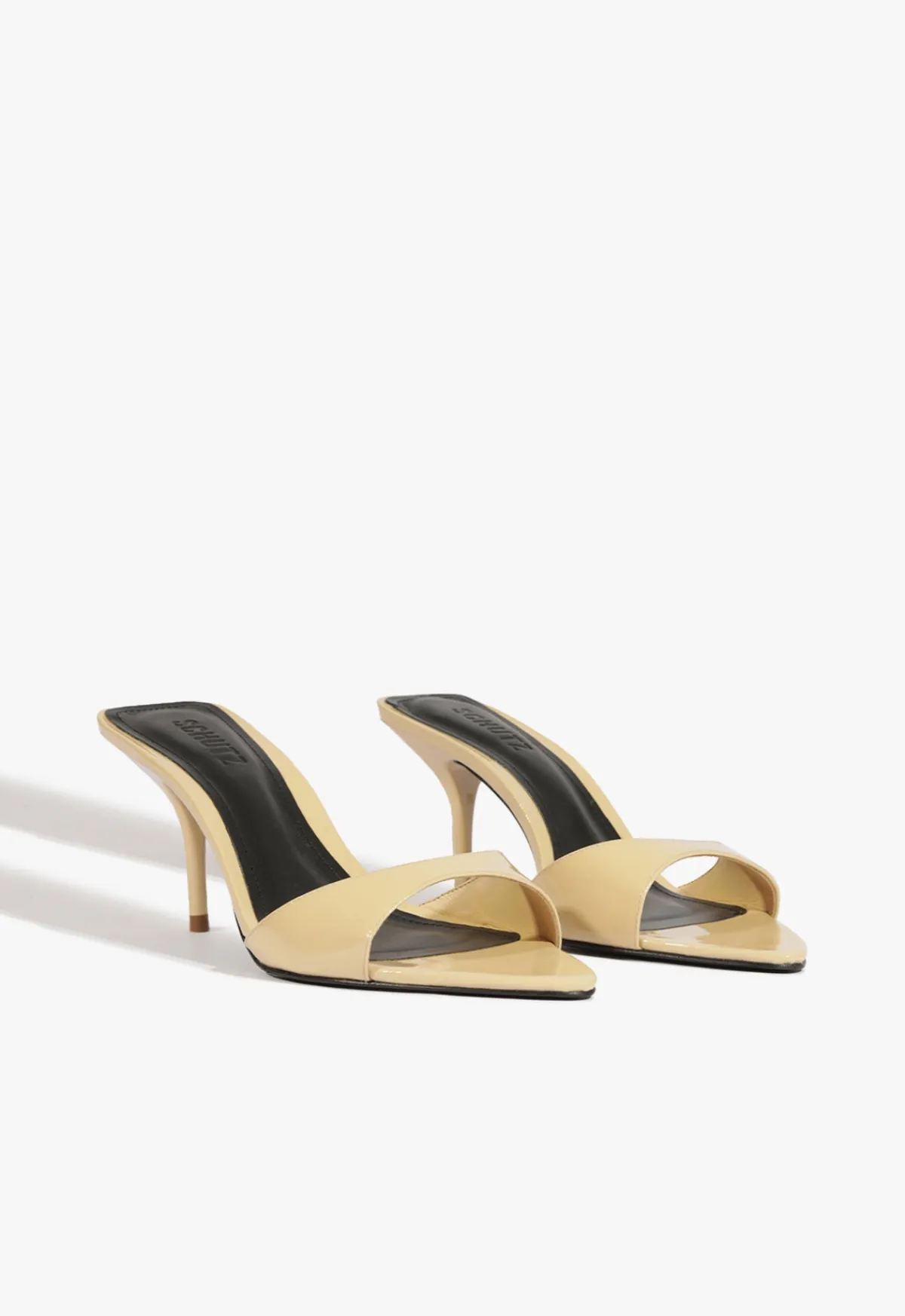 Fashion Schutz Elodie Patent Sandal Beige