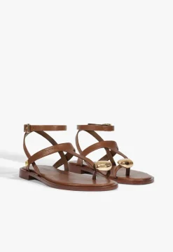 Sale Schutz Elysa Lace Sandal Pecan Brown