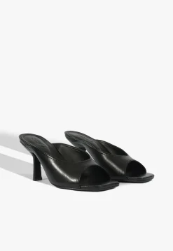 Fashion Schutz Finley Leather Sandal Black
