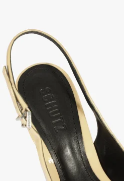 Best Schutz Geraldine Sling Patent Pump Beige