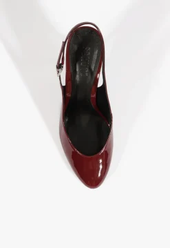 New Schutz Geraldine Sling Patent Pump Red