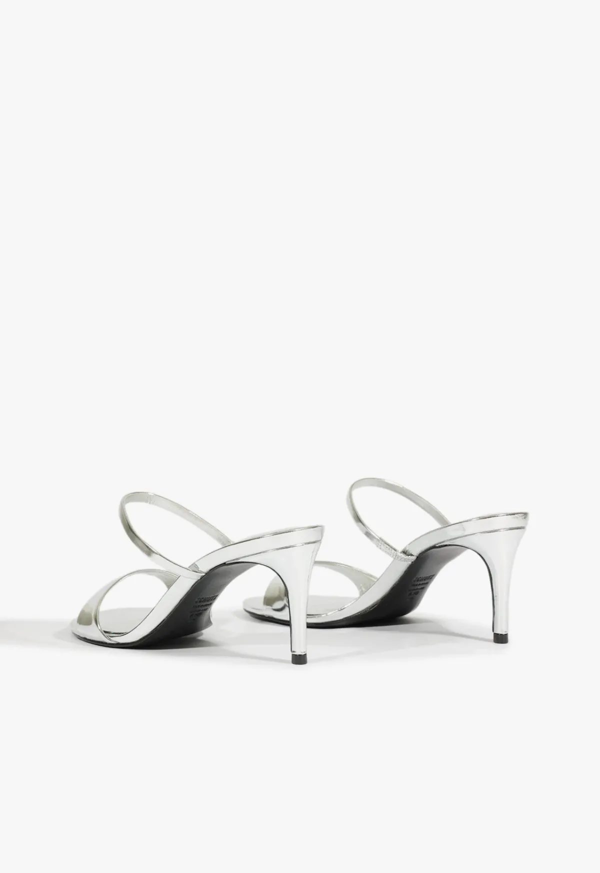 Online Schutz Jessica Mid Mule Metallic Sandal Silver
