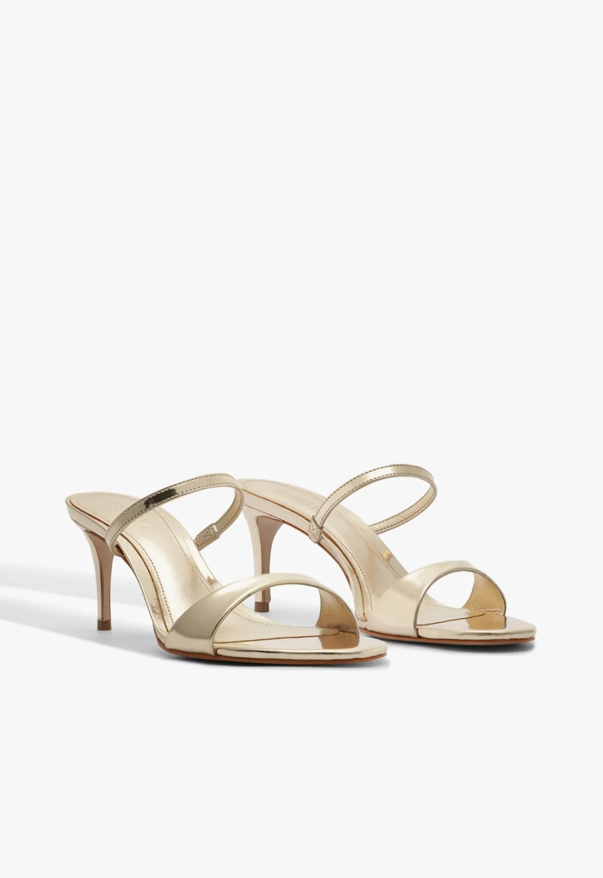 Online Schutz Jessica Mid Mule Metallic Sandal Gold