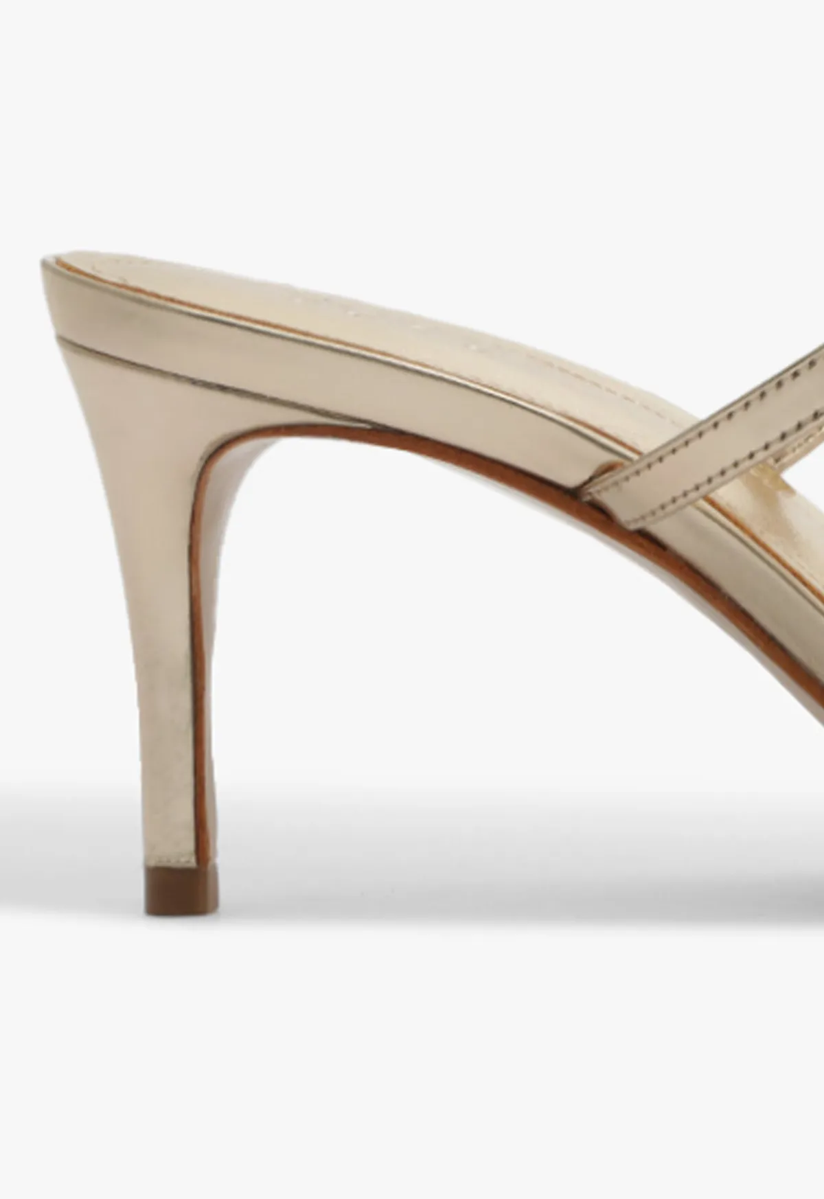 Online Schutz Jessica Mid Mule Metallic Sandal Gold