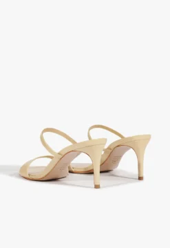 Discount Schutz Jessica Mid Mule Patent Sandal Beige