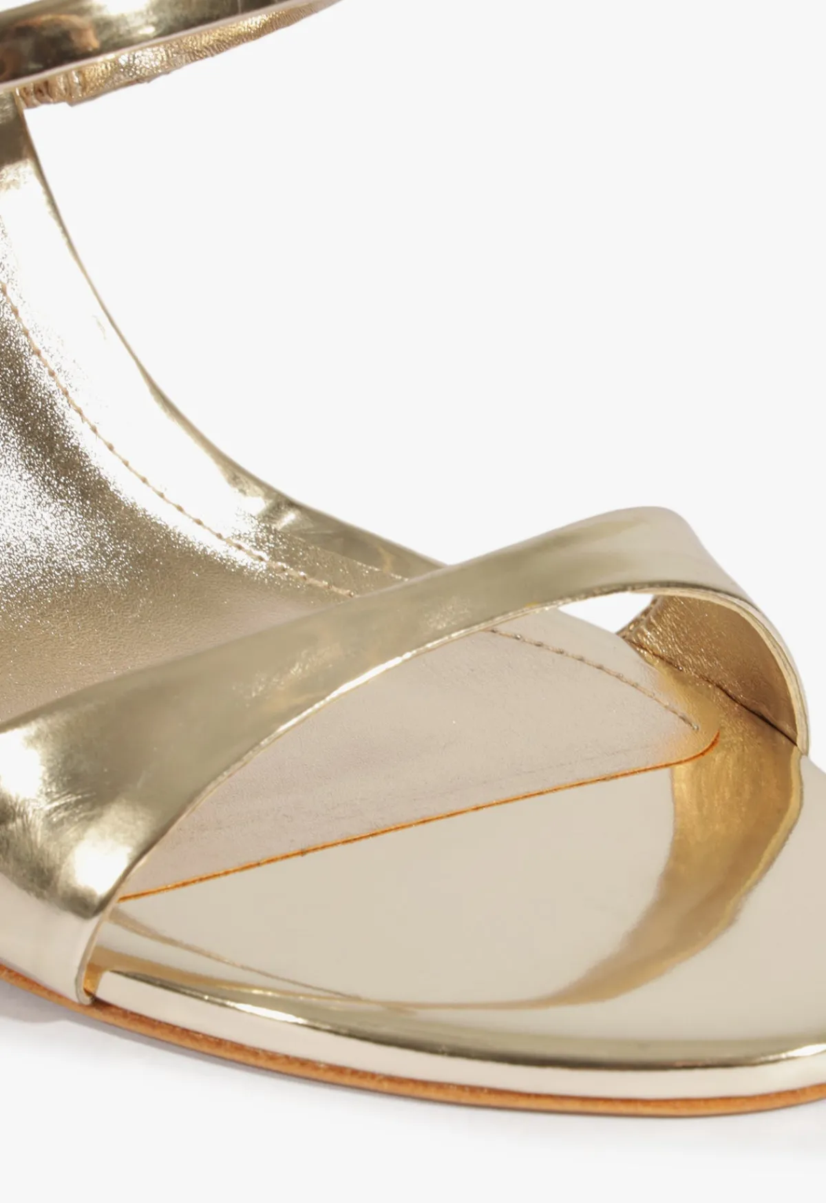 Fashion Schutz Jessica Mule Metallic Sandal Gold