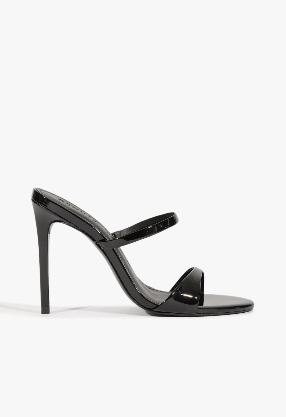 Online Schutz Jessica Mule Patent Sandal Black