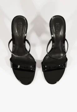 Online Schutz Jessica Mule Patent Sandal Black