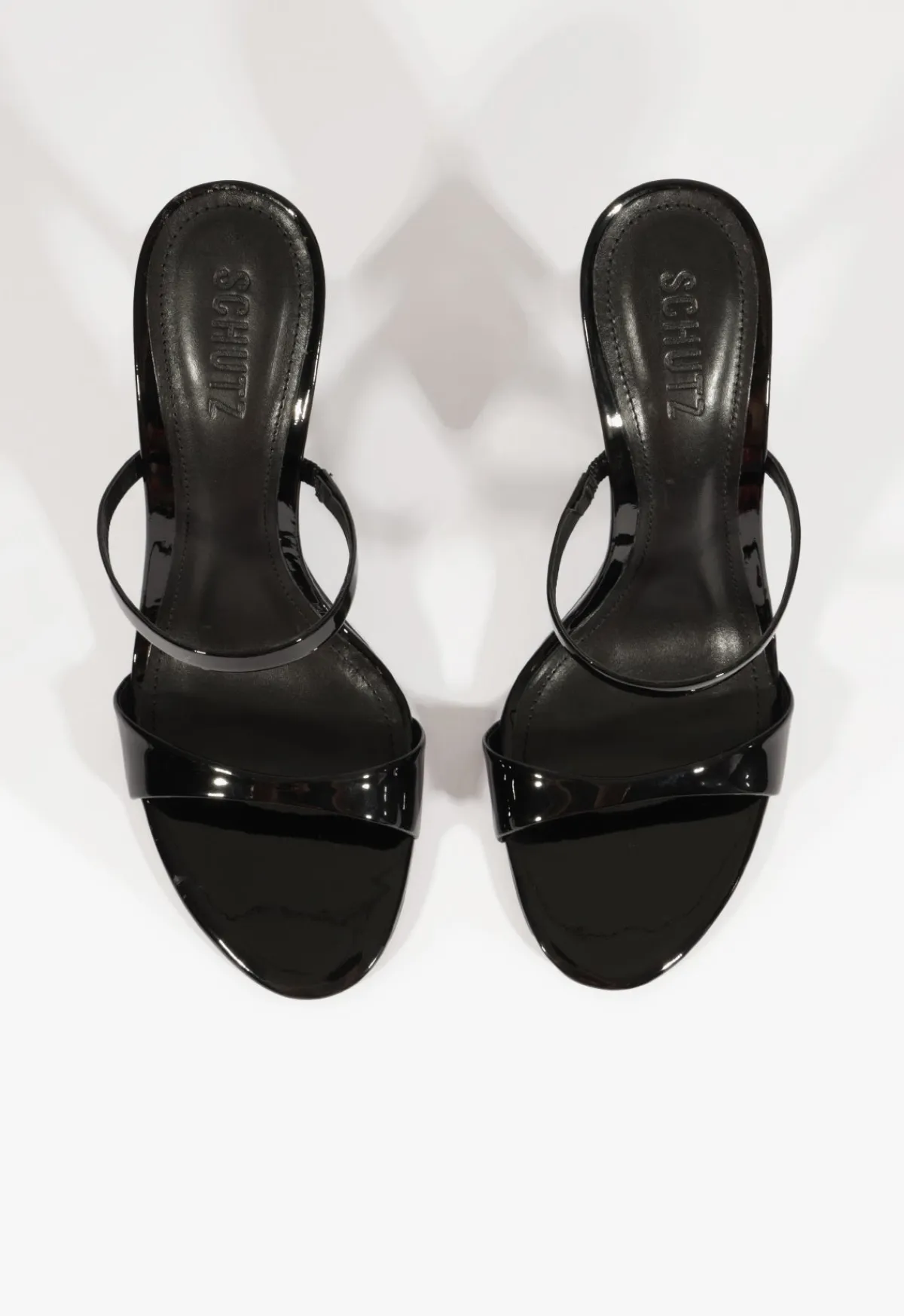 Online Schutz Jessica Mule Patent Sandal Black