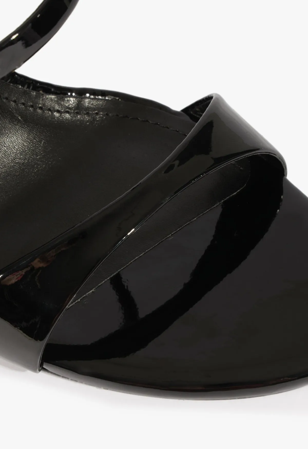 Online Schutz Jessica Mule Patent Sandal Black