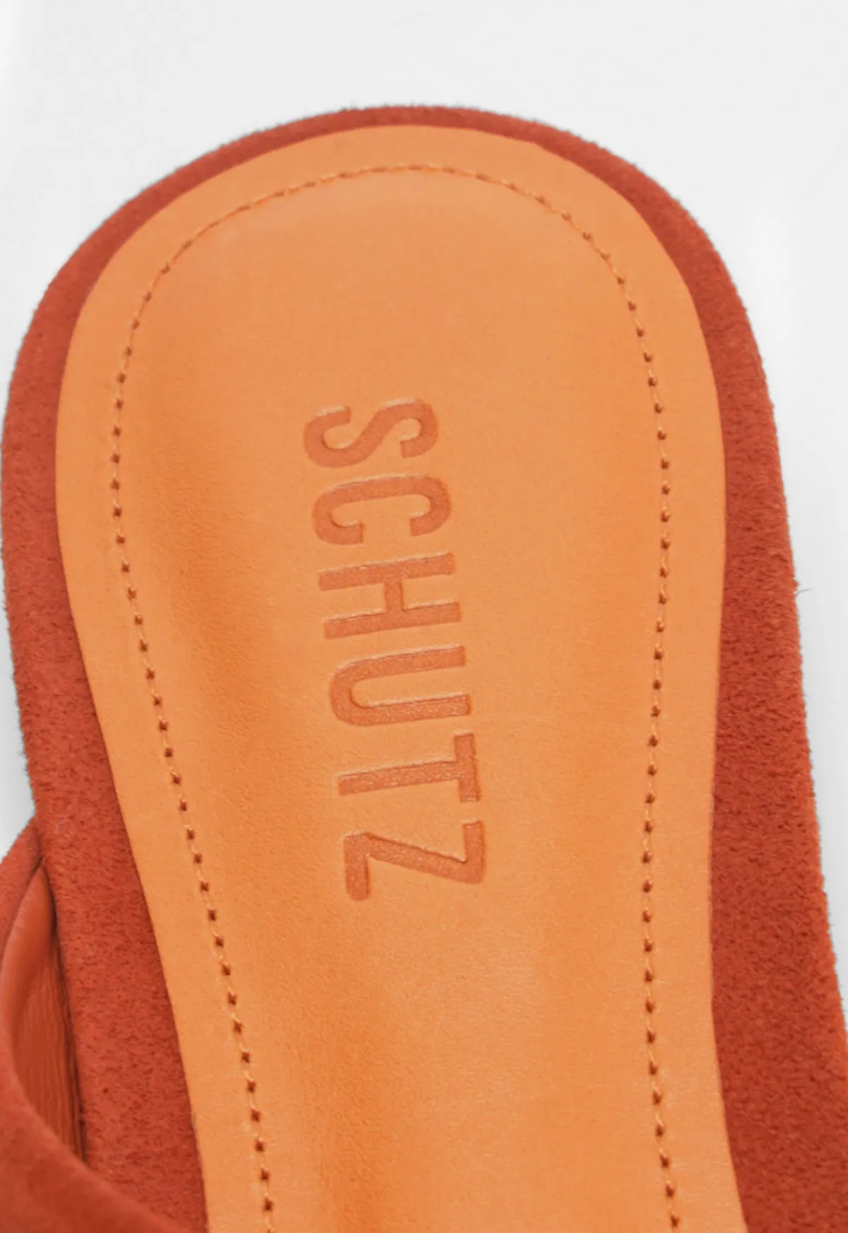 Discount Schutz Jodie Nubuck Sandal Orange