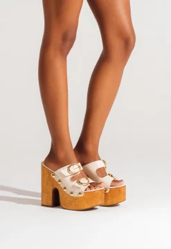 Online Schutz Juno Cutout Sandal Sandstone