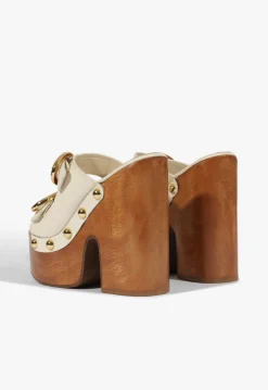 Clearance Schutz Juno Cutout Sandal Sugar White