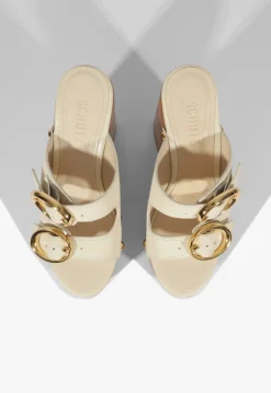 Clearance Schutz Juno Cutout Sandal Sugar White