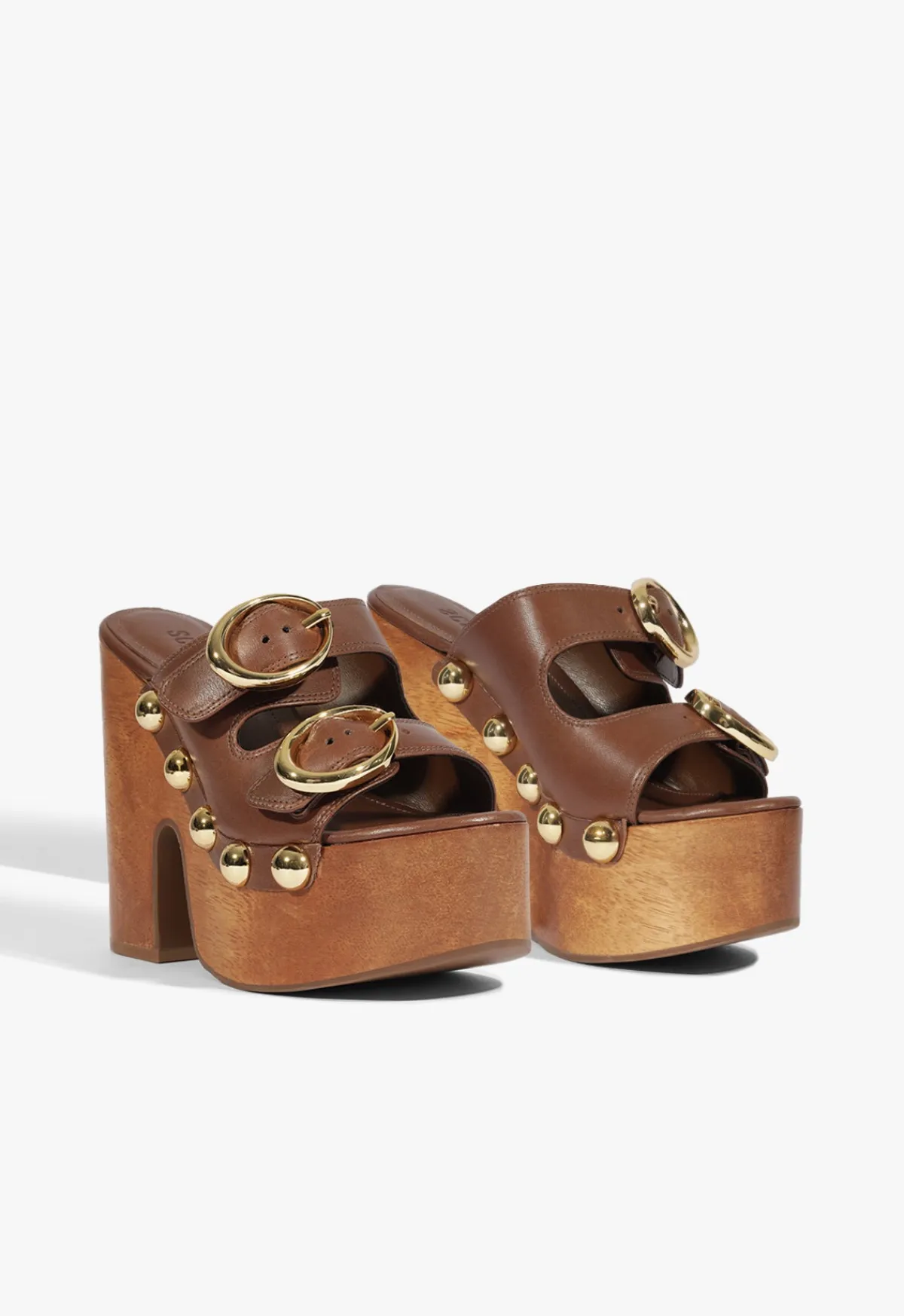 Discount Schutz Juno Cutout Sandal Pecan Brown