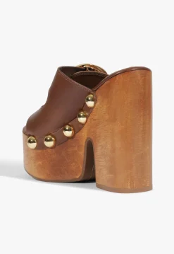 Discount Schutz Juno Cutout Sandal Pecan Brown