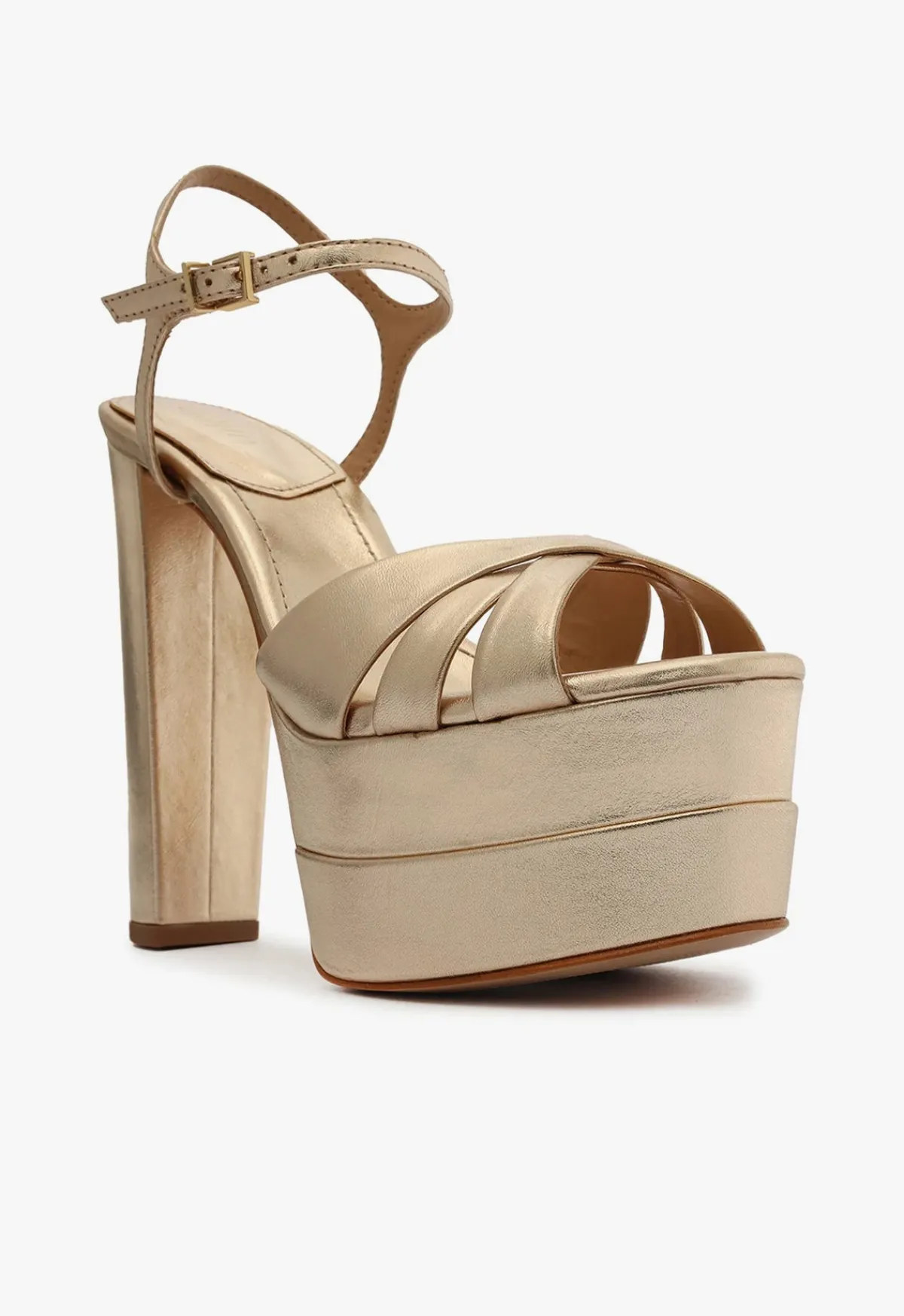 Best Schutz Keefa High Sandal Gold