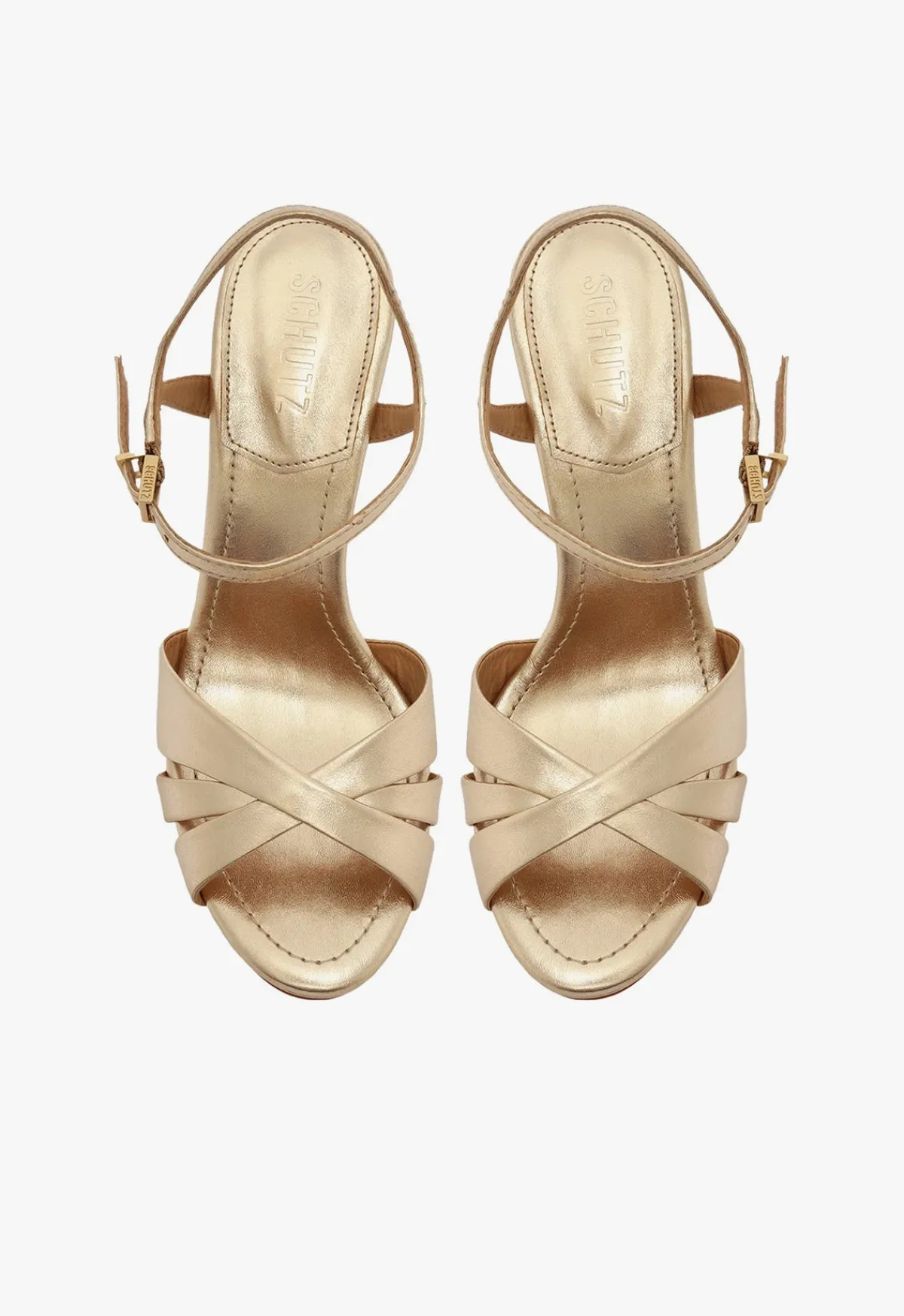 Best Schutz Keefa High Sandal Gold