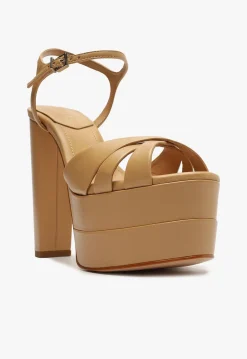 Online Schutz Keefa High Sandal Light Beige