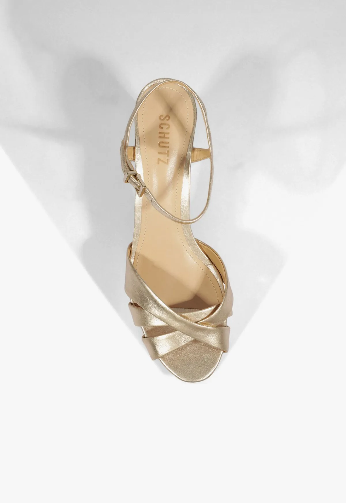 New Schutz Keefa Sandal Gold