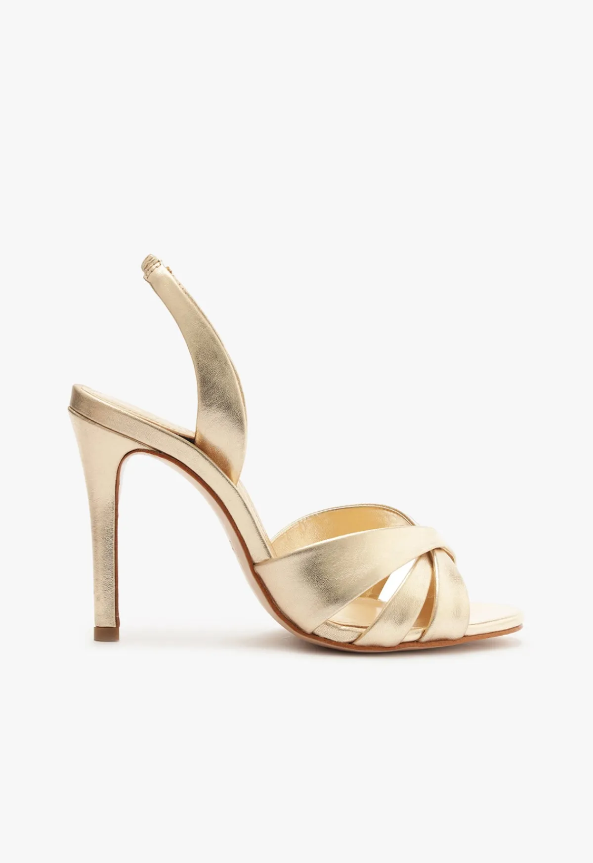 Hot Schutz Keefa Sling Metallic Leather Sandal Gold