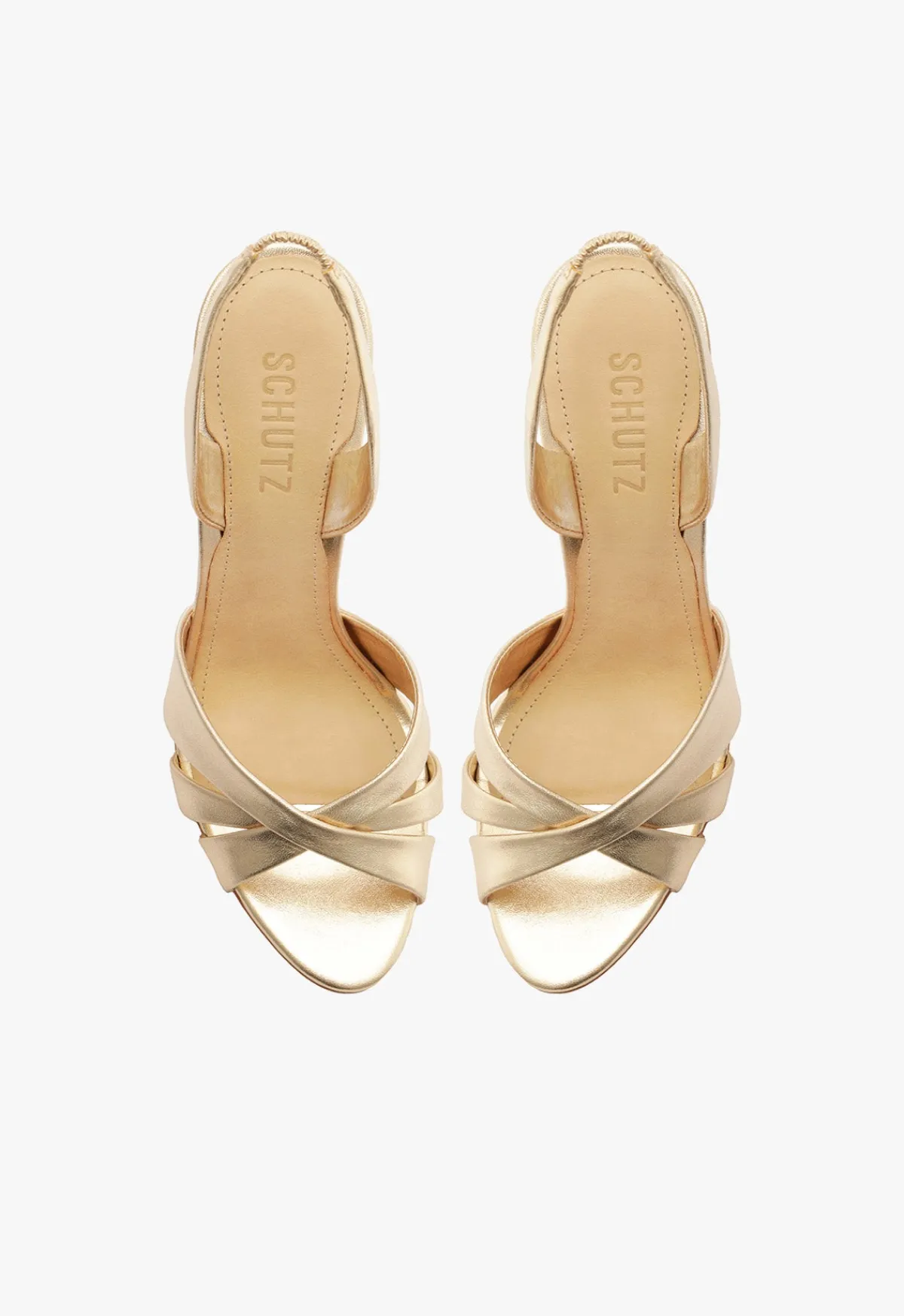 Hot Schutz Keefa Sling Metallic Leather Sandal Gold