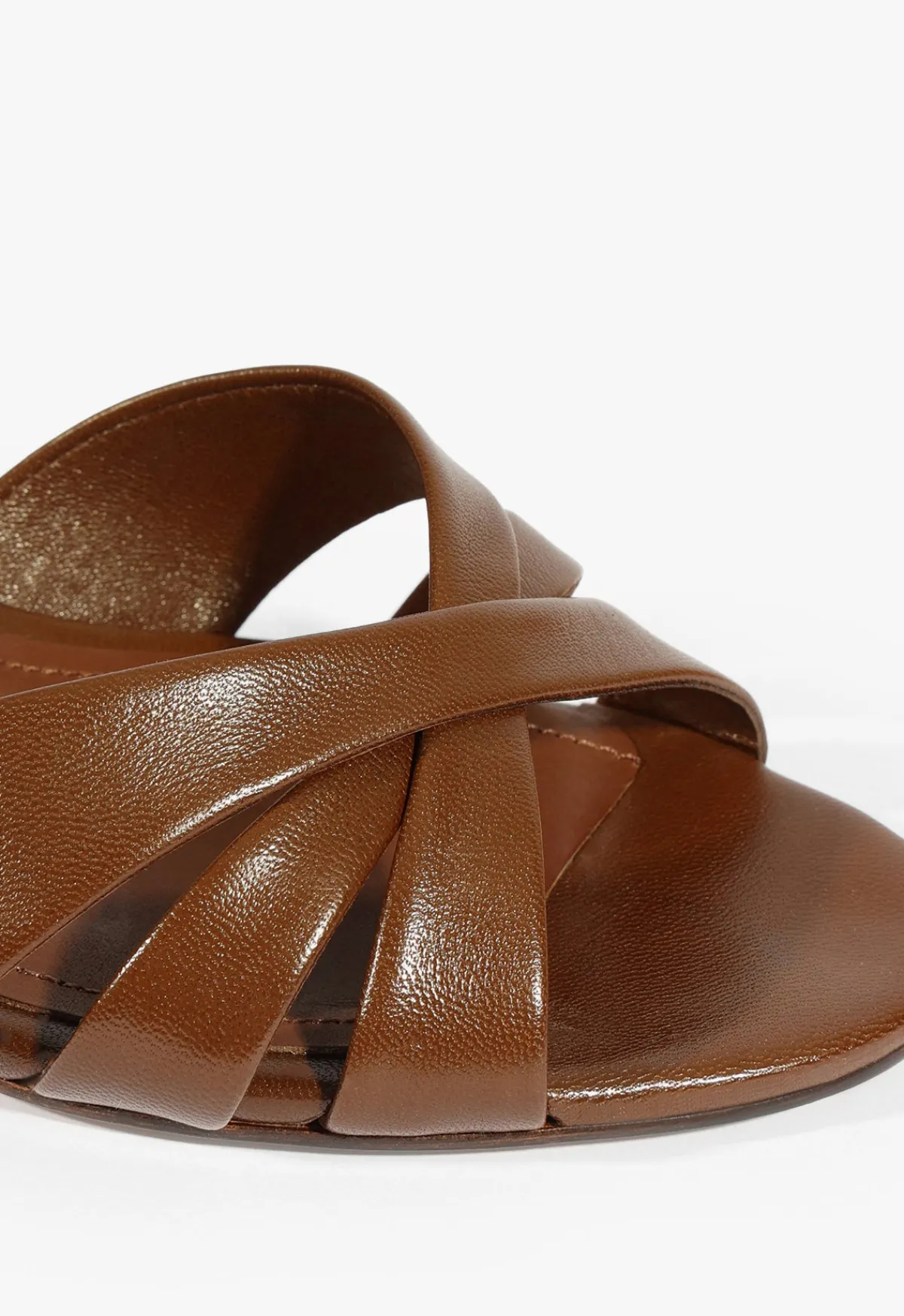New Schutz Keefa Straw Mule Sandal Brown