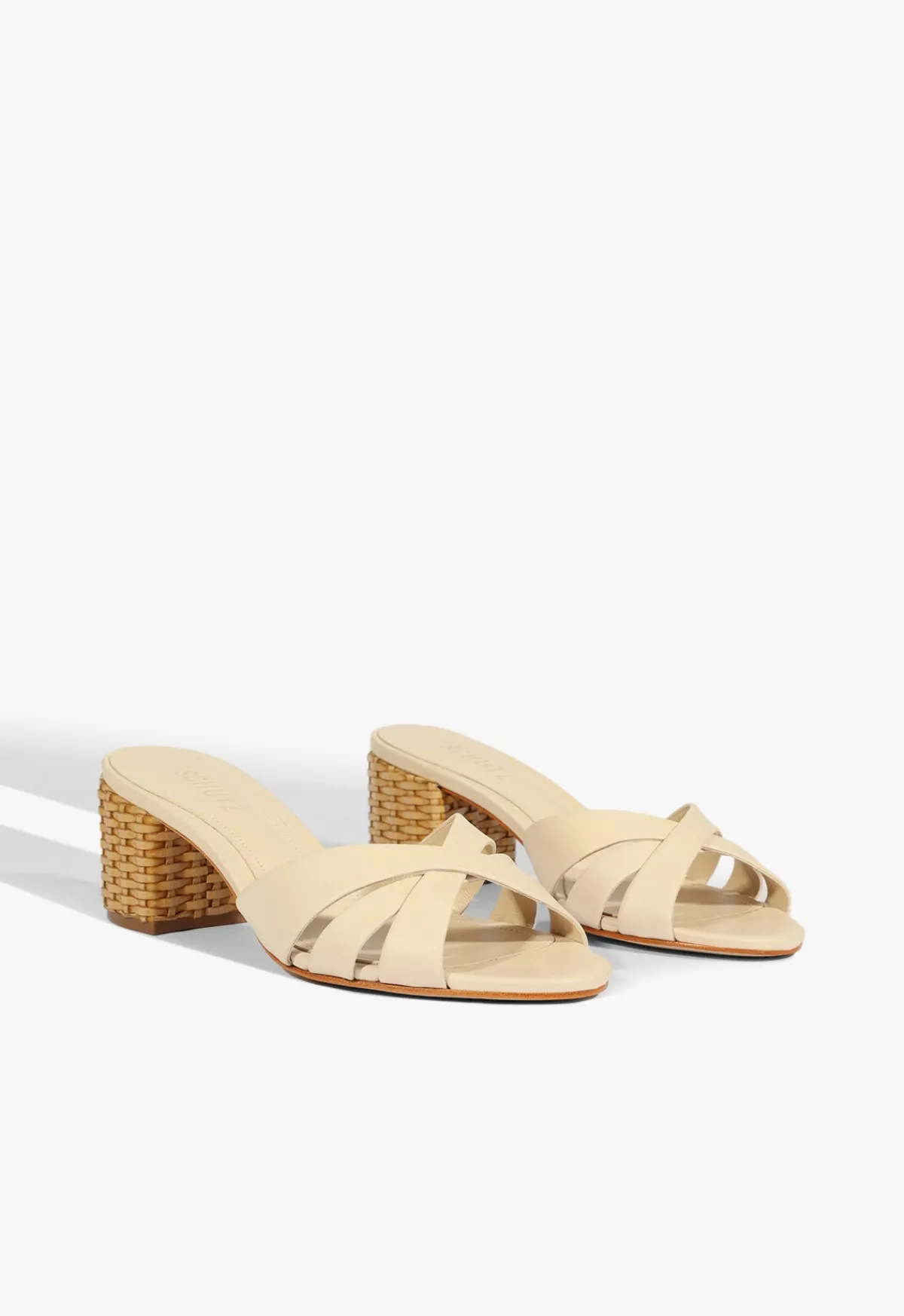 Best Schutz Keefa Straw Mule Sandal Beige