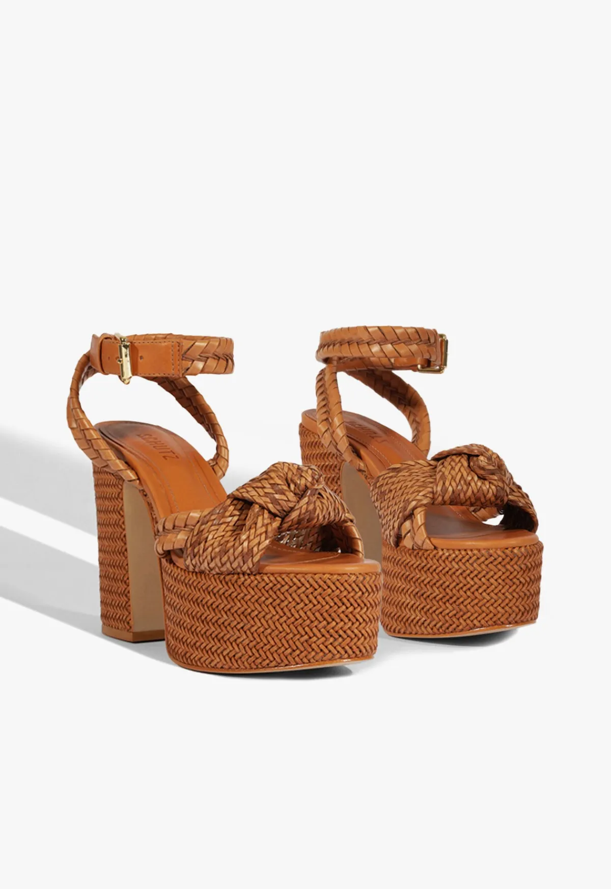 Online Schutz Khari Platform Sandal Brown