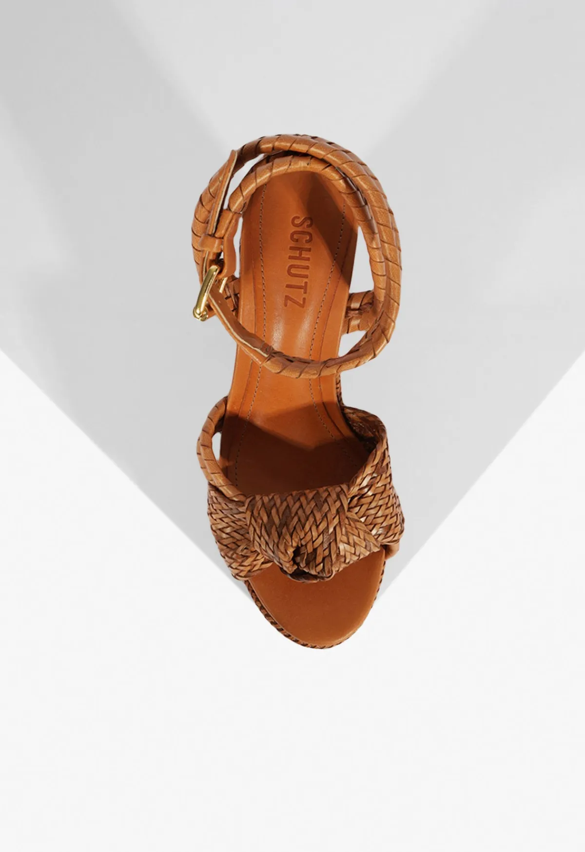 Online Schutz Khari Platform Sandal Brown