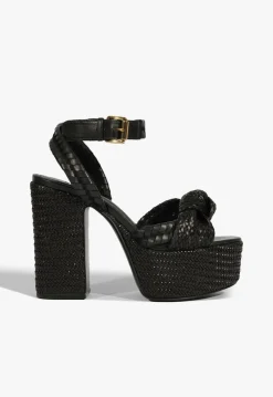 Online Schutz Khari Platform Sandal Black