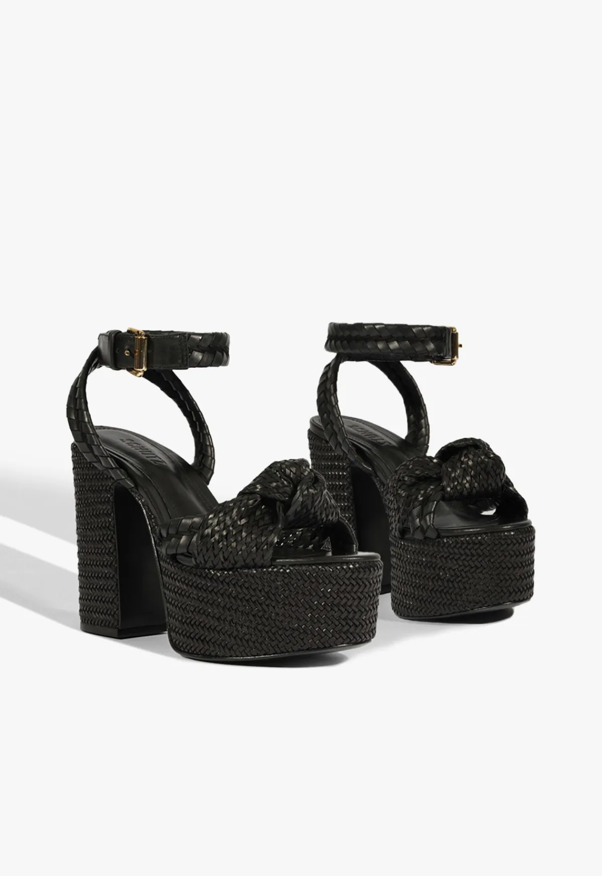 Online Schutz Khari Platform Sandal Black