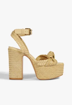 New Schutz Khari Platform Sandal Beige