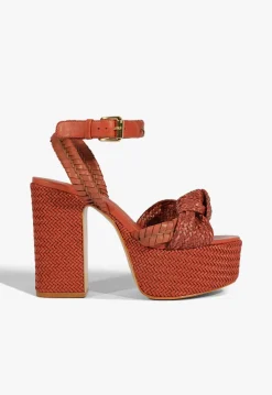 Discount Schutz Khari Platform Sandal Orange