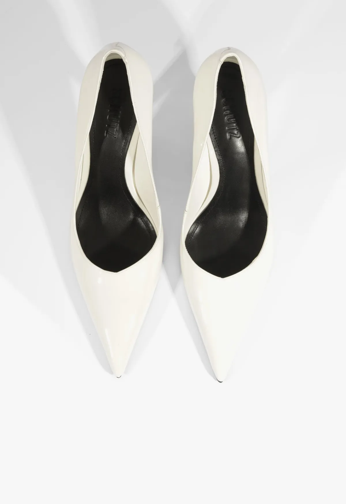 Fashion Schutz Lexi Lo Patent Pump White