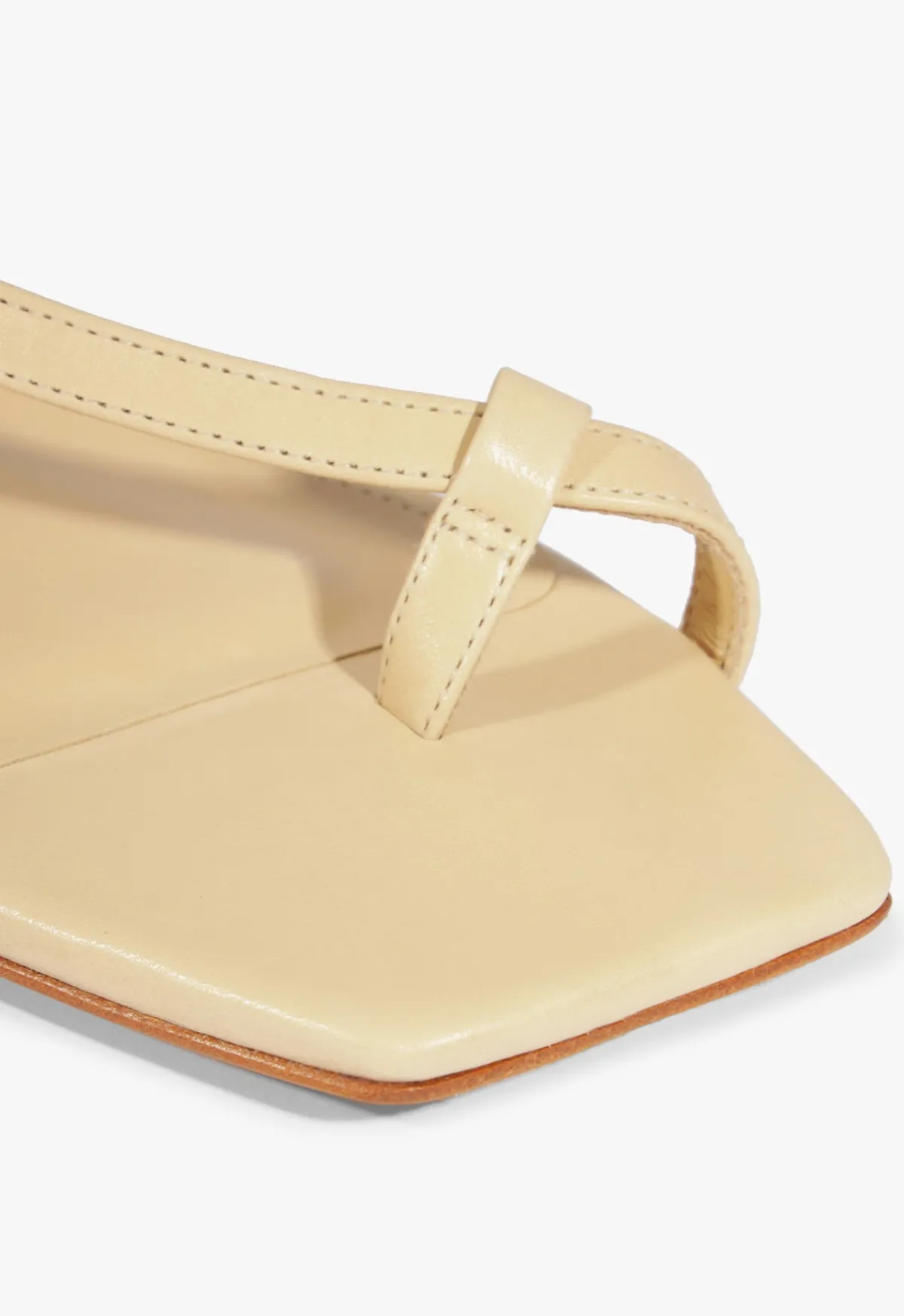 Outlet Schutz Lisa Beige Suede Flat Sandal Natural Nibs