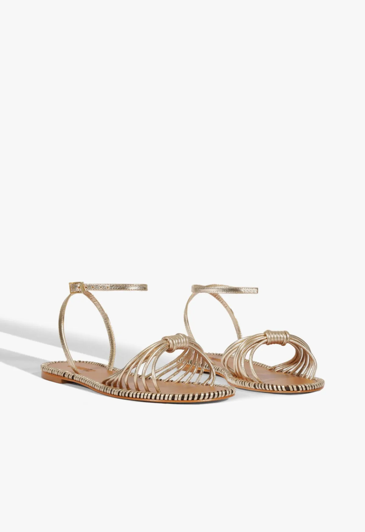 Hot Schutz Livia Leather Flat Sandal Gold