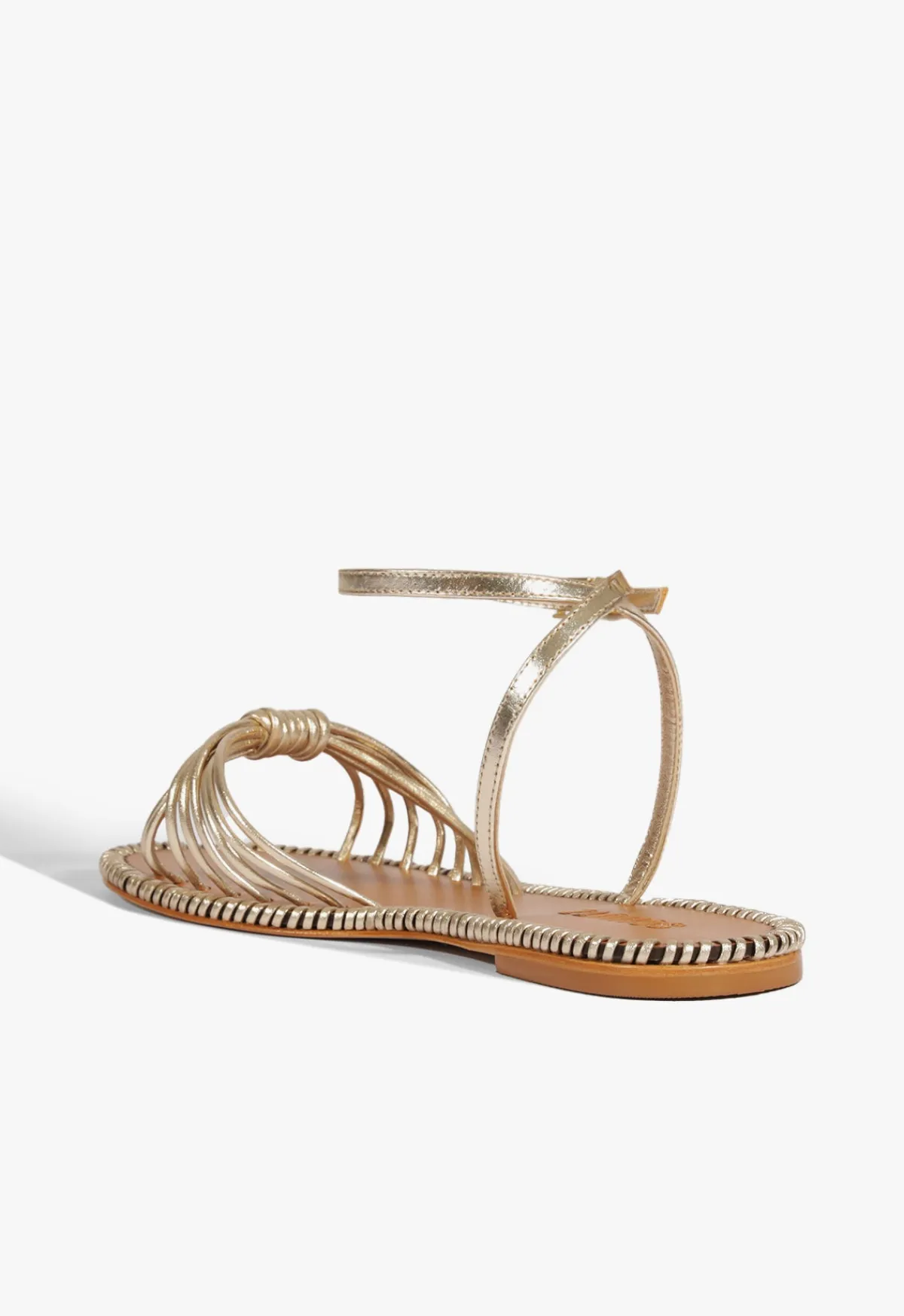 Hot Schutz Livia Leather Flat Sandal Gold