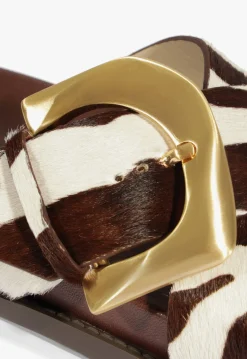 Discount Schutz Lois Animal Print Sporty Sandal Off Brown
