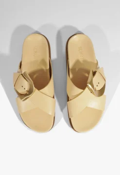 New Schutz Lois Beige Sporty Sandal Natural Nibs