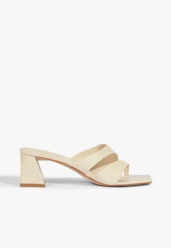New Schutz Madeline Mid Sandal Off White