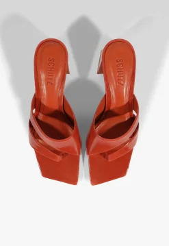Best Schutz Madeline Mid Sandal Caiena Red