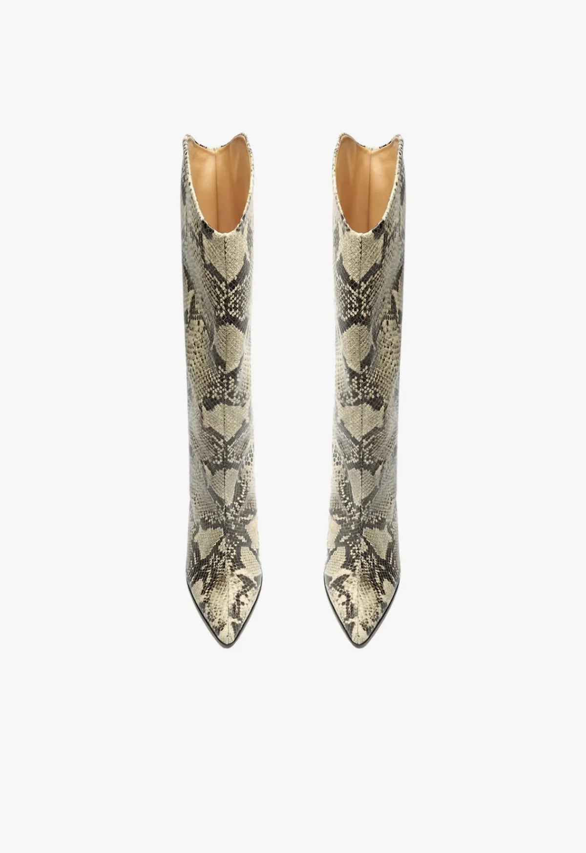 Discount Schutz Maryana Block Boot Natural Snake