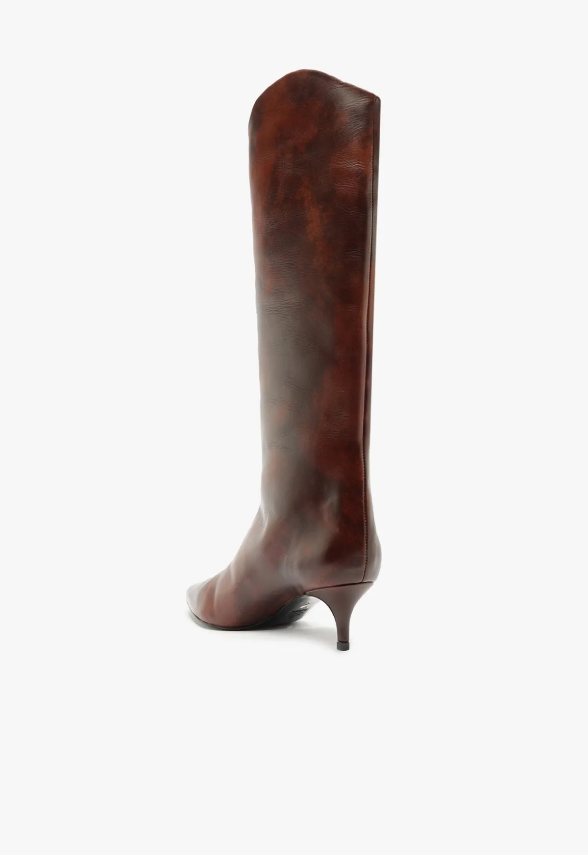 Sale Schutz Maryana Lo Leather Boot Brown